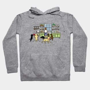 Labrador Mom Cooking Hoodie